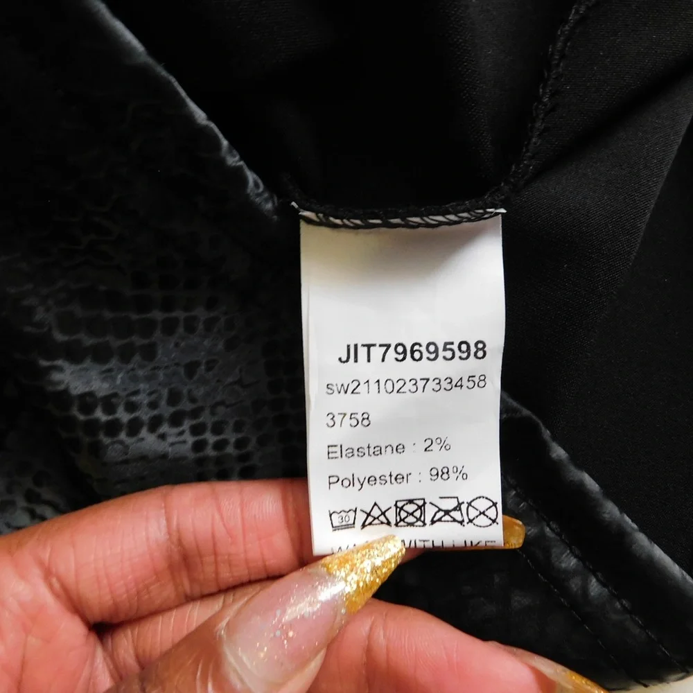 Fitted Snake Print Top (Xsmall) - Picture 9 of 10